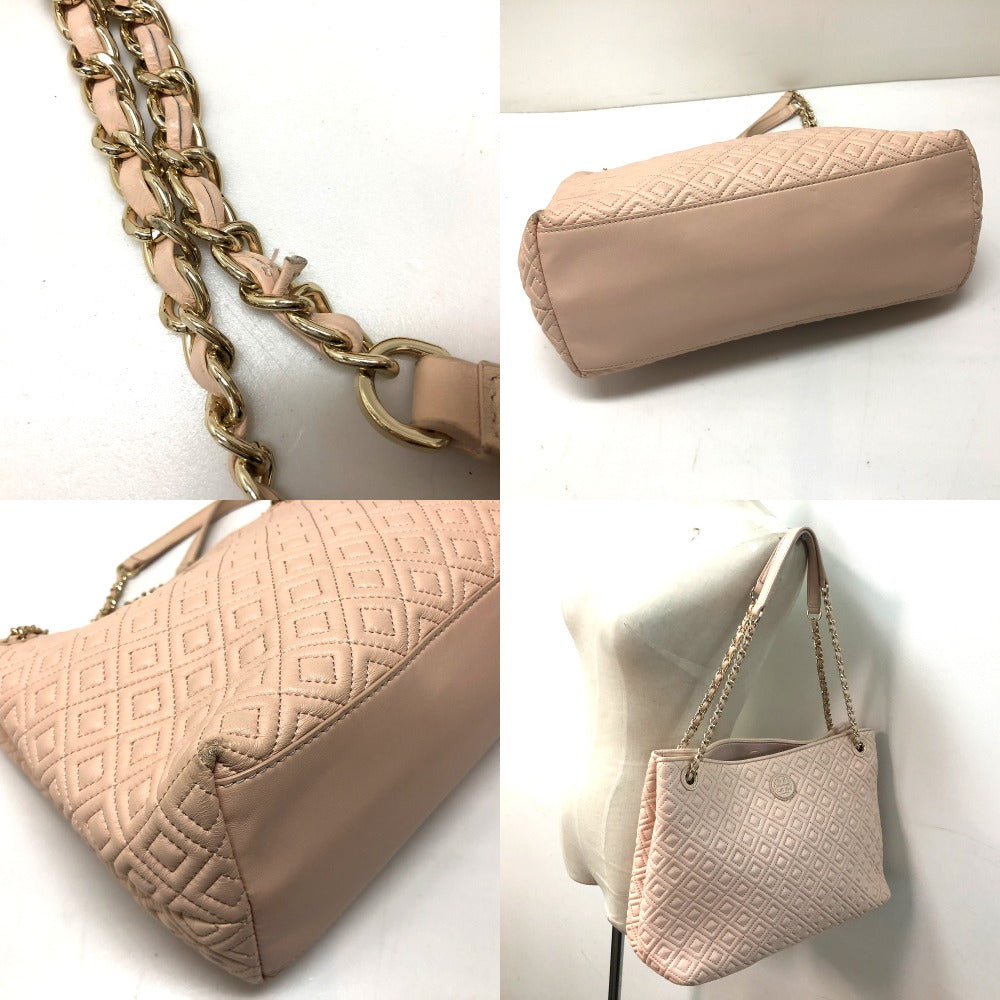 Tory Burch チェーンバッグ  ロゴステッチ　キルトステッチ  カバン ショルダーバッグ トートバッグ レザー レディース - brandshop-reference