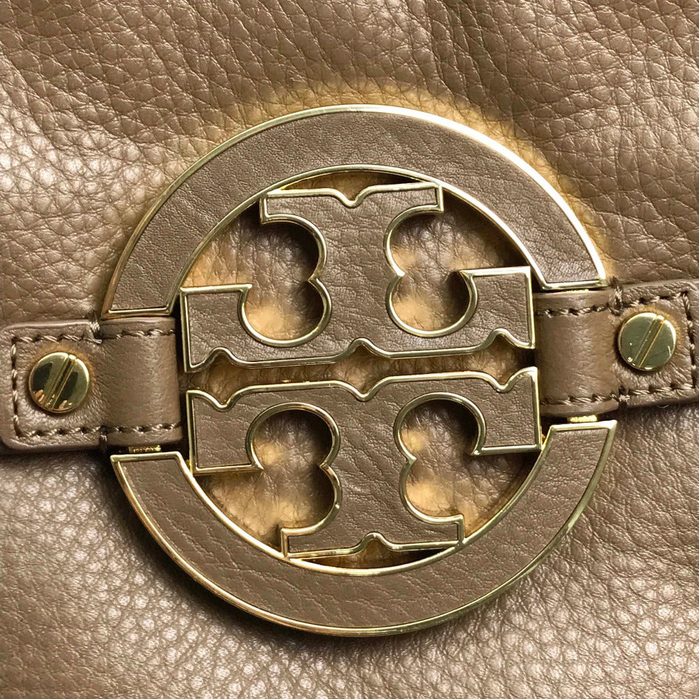 Tory Burch logo shoulder bag, tote bag, 2-way bag, shoulder bag, handbag, leather, women's, brown