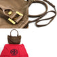 Tory Burch logo shoulder bag, tote bag, 2-way bag, shoulder bag, handbag, leather, women's, brown
