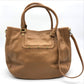 Tory Burch Amanda handbag, shoulder bag, 2-way bag, tote bag, leather, camel brown, for women
