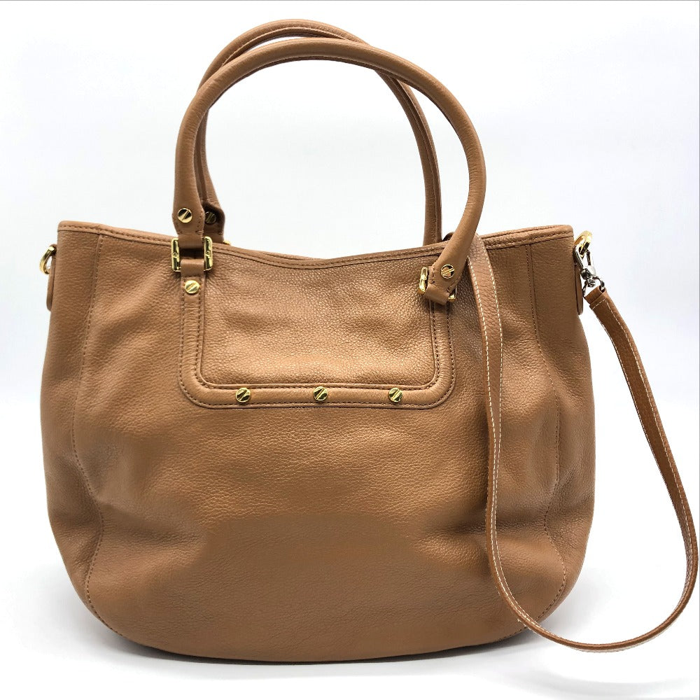 Tory Burch Amanda handbag, shoulder bag, 2-way bag, tote bag, leather, camel brown, for women