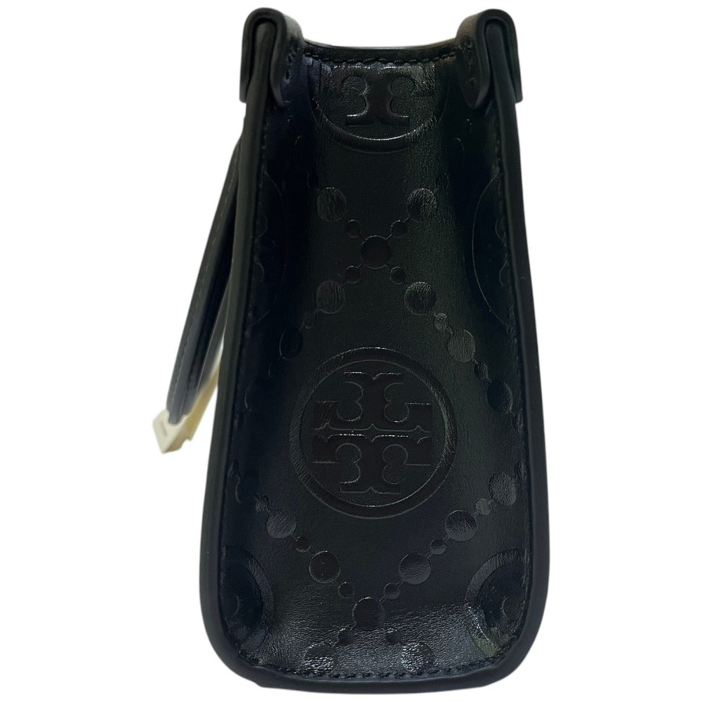 Tory Burch 164641 T Monogram Embossed Tote Small 2WAY Bag Tote Bag PVC Ladies Black