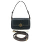 Tory Burch logo Pochette 2-Way Bag with Replacement Strap Shoulder Bag Leather Black Used