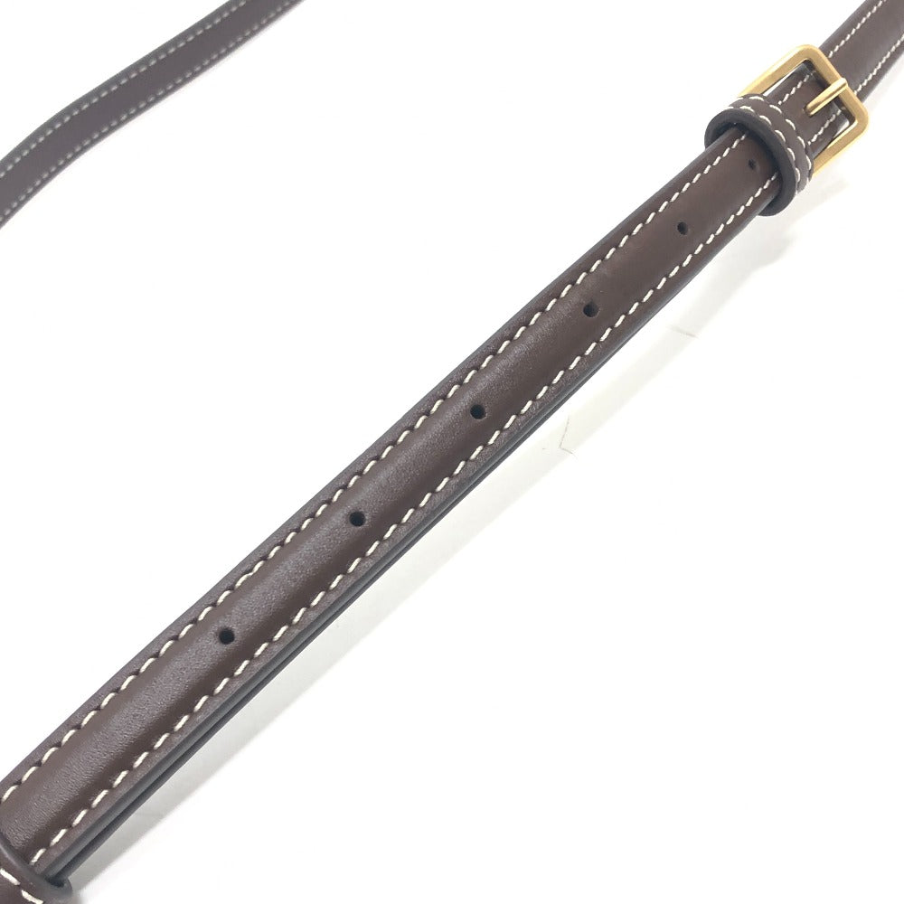 Tory Burch logo Pochette 2-Way Bag with Replacement Strap Shoulder Bag Leather Black Used