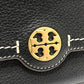 Tory Burch logo Pochette 2-Way Bag with Replacement Strap Shoulder Bag Leather Black Used