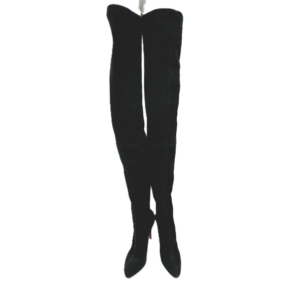 Christian Louboutin Knee-high socks long boots suede Black 6.5 Used