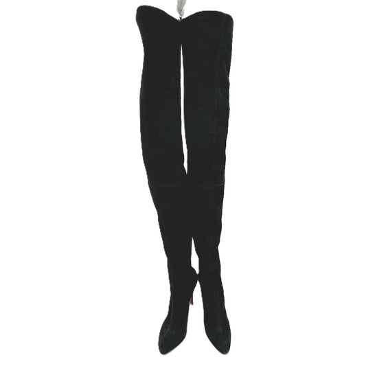 Christian Louboutin Knee-high socks long boots suede Black 6.5 Used