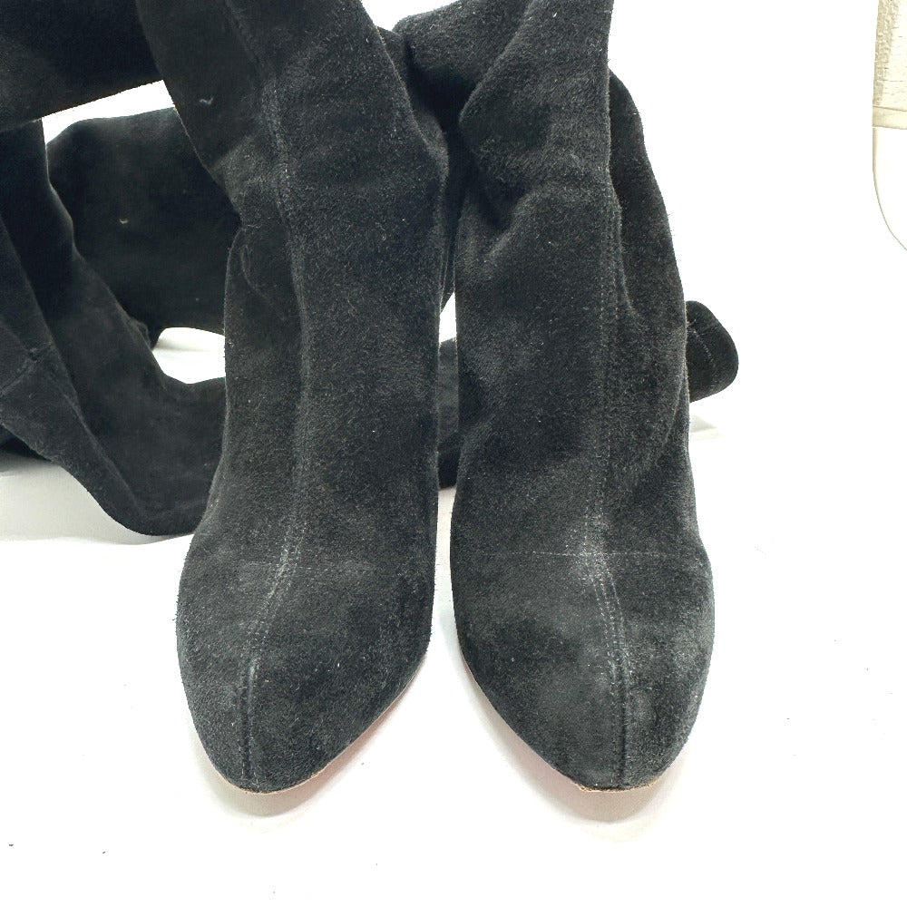 Christian Louboutin Knee-high socks long boots suede Black 6.5 Used