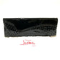 Christian Louboutin 3120524 Spike Stud Pigalle Enamel Party Bag Clutch Bag in Patent Leather, Black