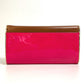 Christian Louboutin 1120586 Two-Tone Riviera Handbag/Clutch Bag in Brown and Pink Calfskin