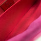 Christian Louboutin 1120586 Two-Tone Riviera Handbag/Clutch Bag in Brown and Pink Calfskin