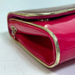 Christian Louboutin 1120586 Two-Tone Riviera Handbag/Clutch Bag in Brown and Pink Calfskin