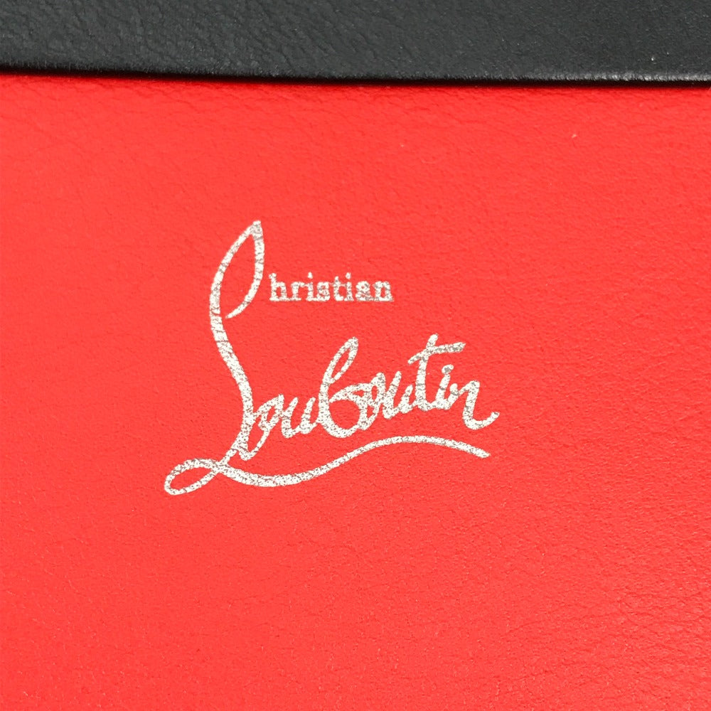 Christian Louboutin Two-Tone Logo Bag Pouch Clutch Bag Leather Men's Black