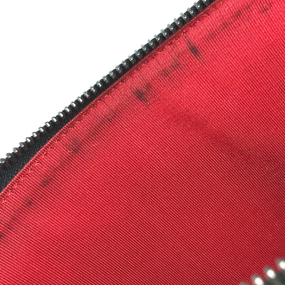 Christian Louboutin Two-Tone Logo Bag Pouch Clutch Bag Leather Men's Black
