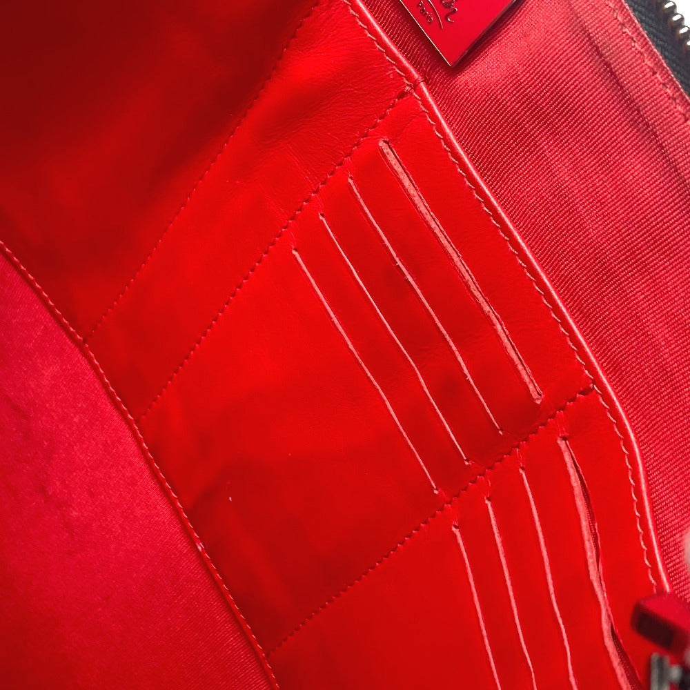 Christian Louboutin ロゴ ポーチ カバン セカンドバッグ クラッチバッグ レザー ユニセックス レッド - brandshop-reference