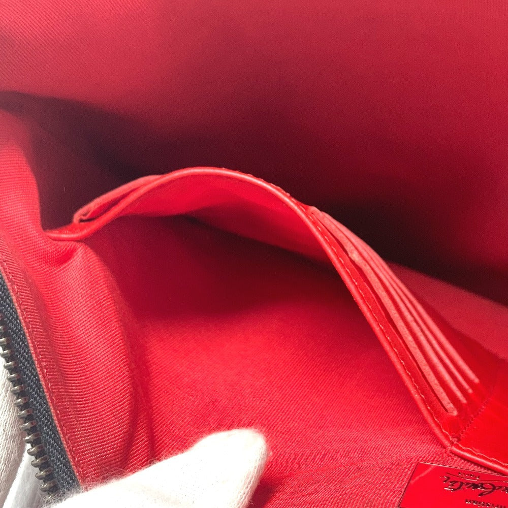 Christian Louboutin ロゴ ポーチ カバン セカンドバッグ クラッチバッグ レザー ユニセックス レッド - brandshop-reference