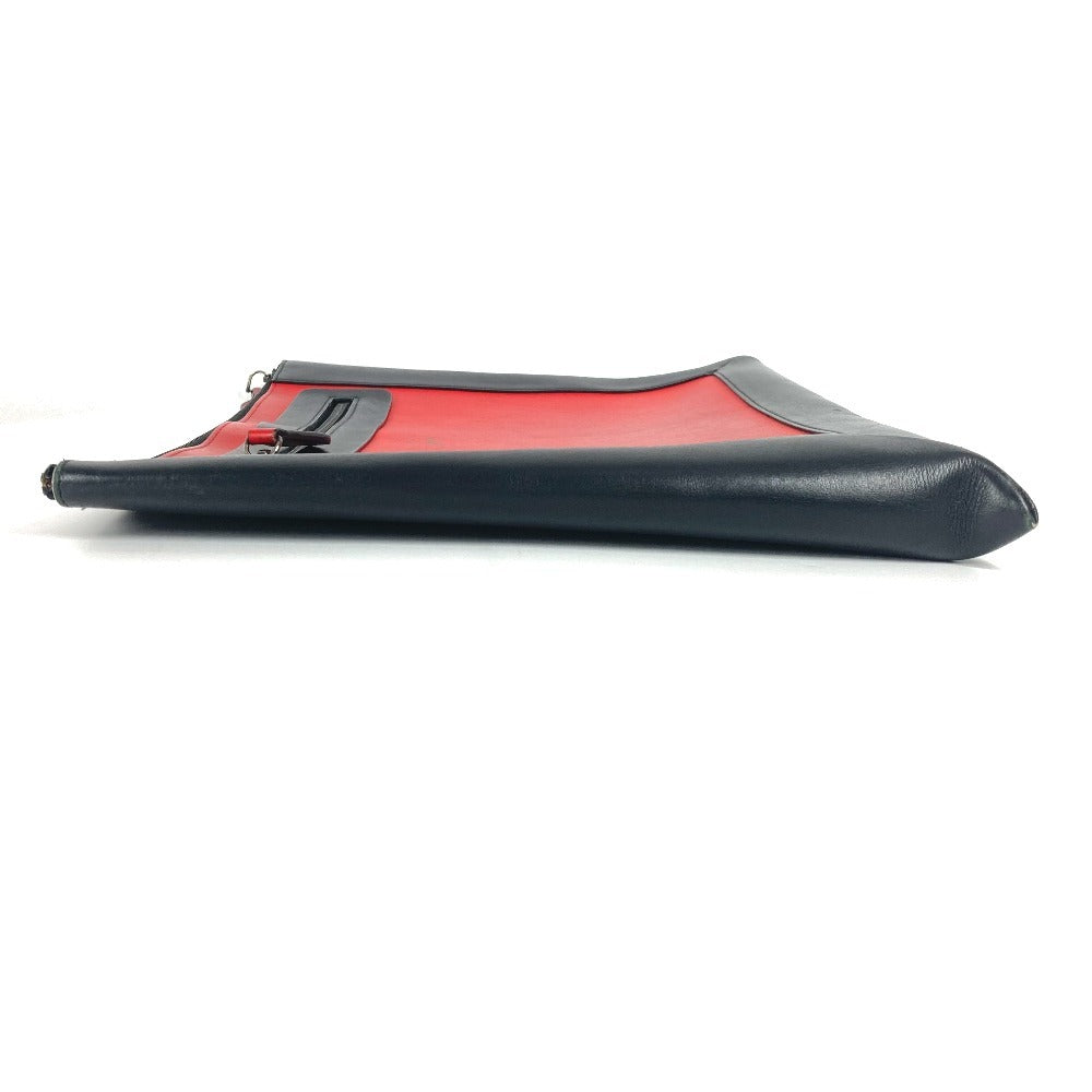 Christian Louboutin ロゴ ポーチ カバン セカンドバッグ クラッチバッグ レザー ユニセックス レッド - brandshop-reference