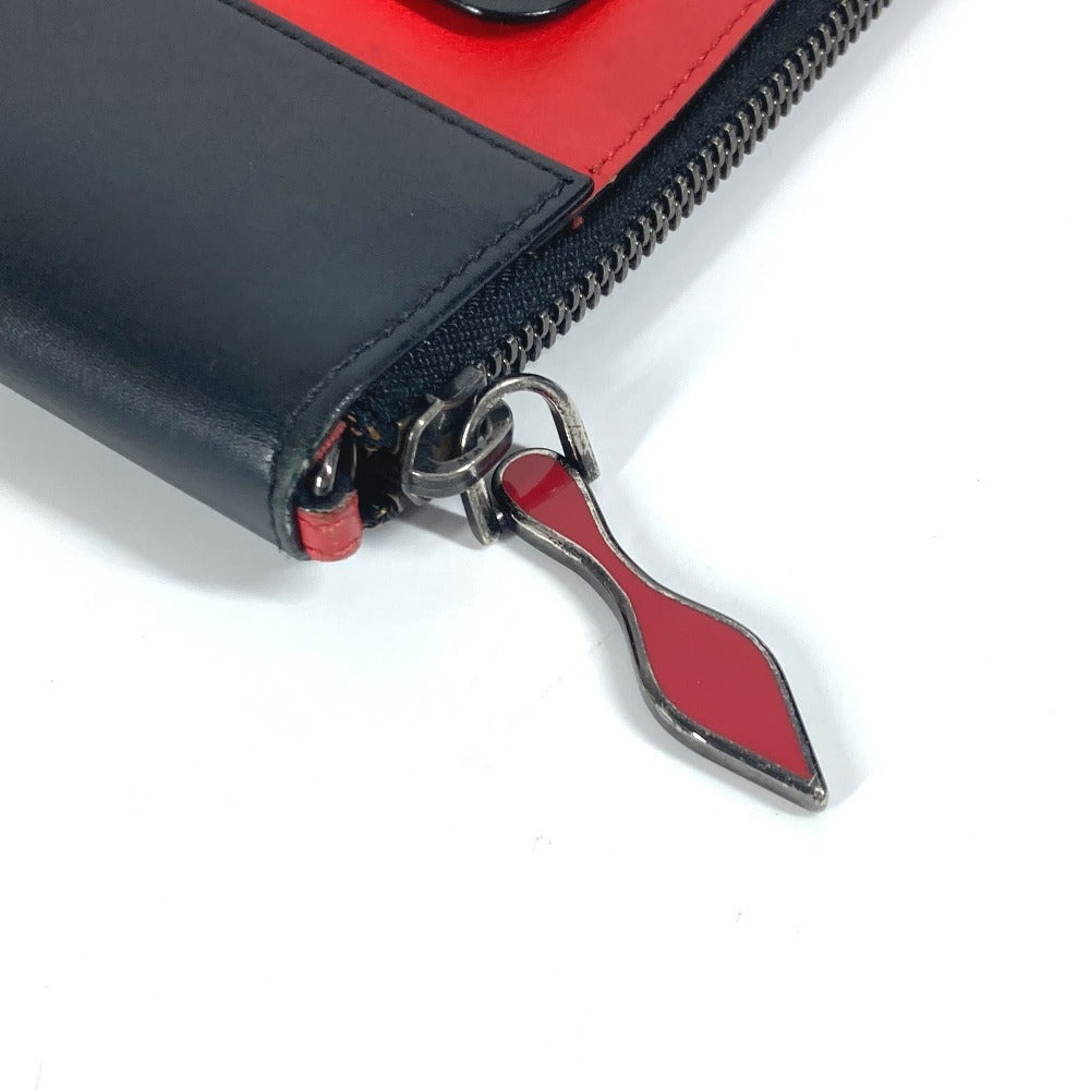 Christian Louboutin ロゴ ポーチ カバン セカンドバッグ クラッチバッグ レザー ユニセックス レッド - brandshop-reference