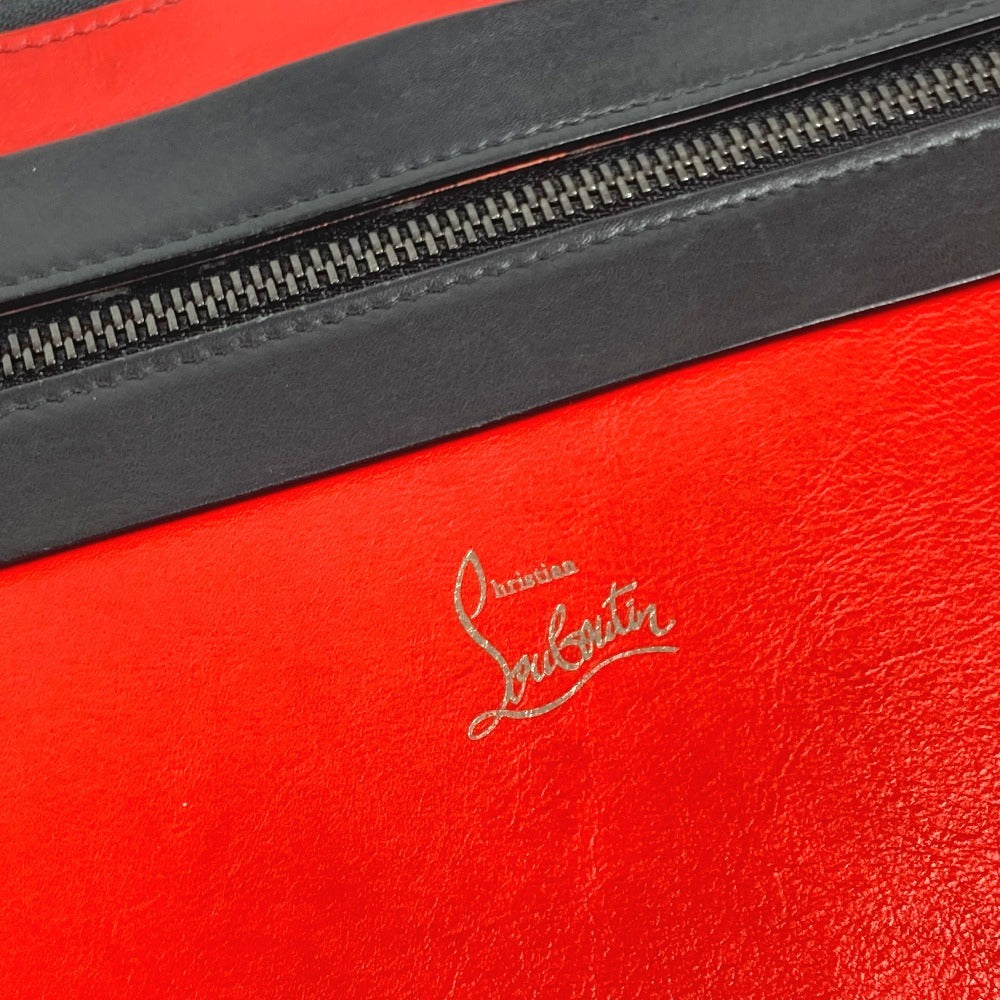 Christian Louboutin ロゴ ポーチ カバン セカンドバッグ クラッチバッグ レザー ユニセックス レッド - brandshop-reference
