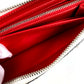 Christian Louboutin 3205076 Studded Long Wallet Round Zipper Leather Unisex White