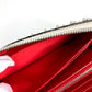 Christian Louboutin 3205076 Studded Long Wallet Round Zipper Leather Unisex White