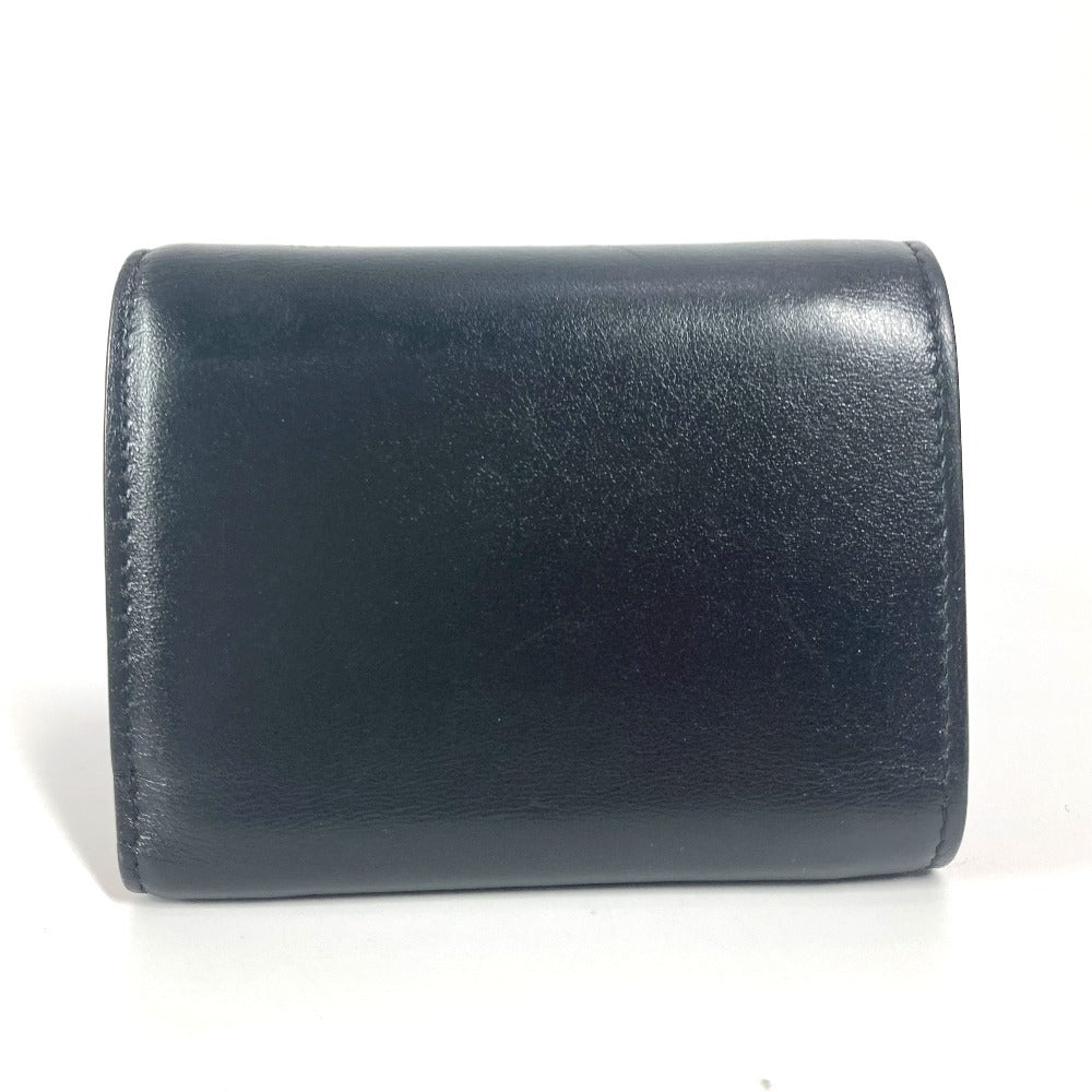 Christian Louboutin 1205105 Louboutin Compact Wallet Trifold Wallet Leather Women's Black