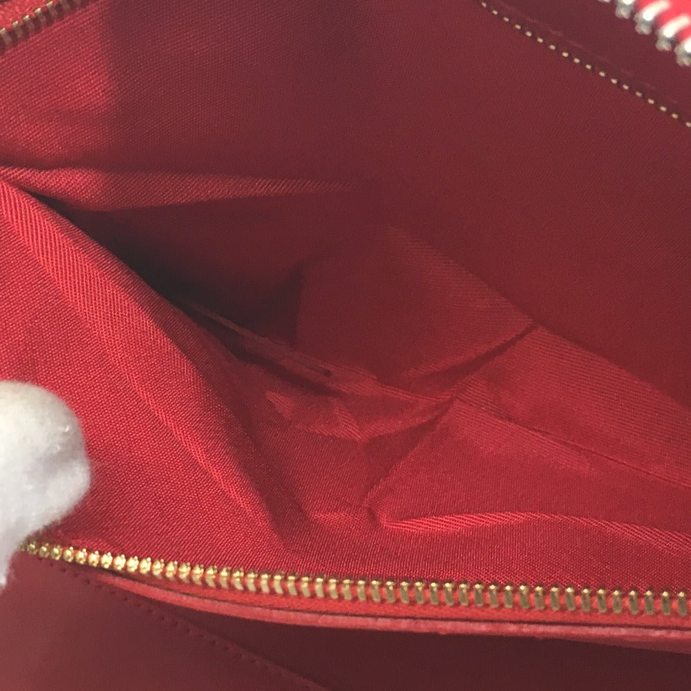 Christian Louboutin spike stud clutch bag/iPad case in patent leather/unisex red