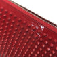 Christian Louboutin spike stud clutch bag/iPad case in patent leather/unisex red