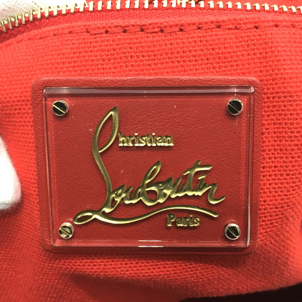 Christian Louboutin shoulder bag, chain bag, leather, women's, brown