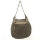 Christian Louboutin shoulder bag, chain bag, leather, women's, brown