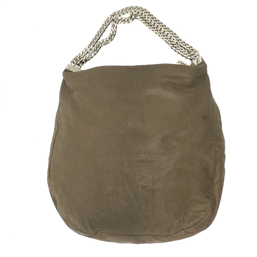 Christian Louboutin shoulder bag, chain bag, leather, women's, brown