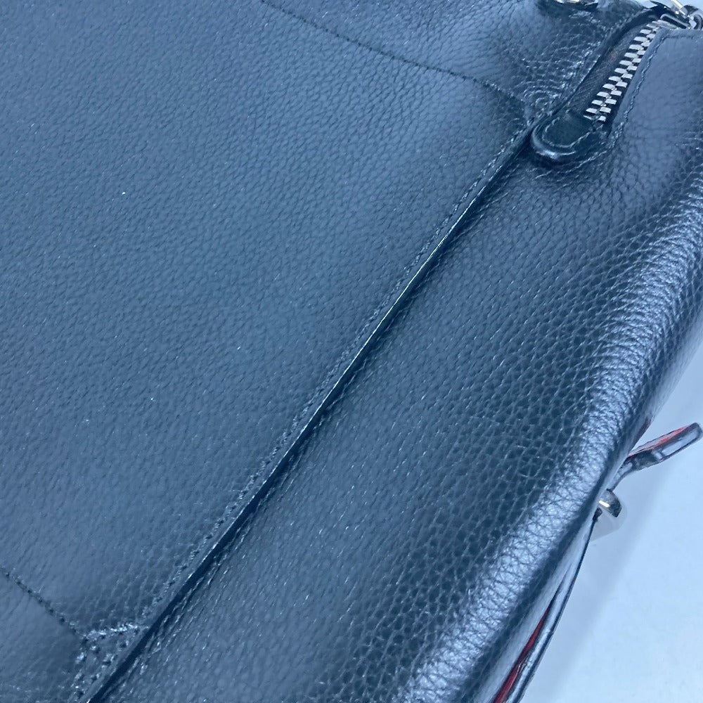Christian Louboutin Logo Millet Vanity Bag Handbag Leather Unisex Black