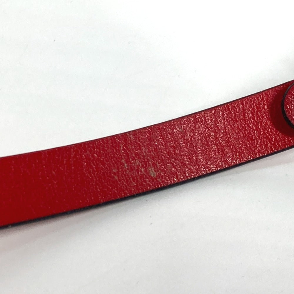 Christian Louboutin 1205077 Loubilink ルビリンク CL ロゴ 2重ブレス アクセサリー ブレスレット レザー レディース レッド - brandshop-reference