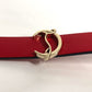Christian Louboutin 1205077 Loubilink ルビリンク CL ロゴ 2重ブレス アクセサリー ブレスレット レザー レディース レッド - brandshop-reference