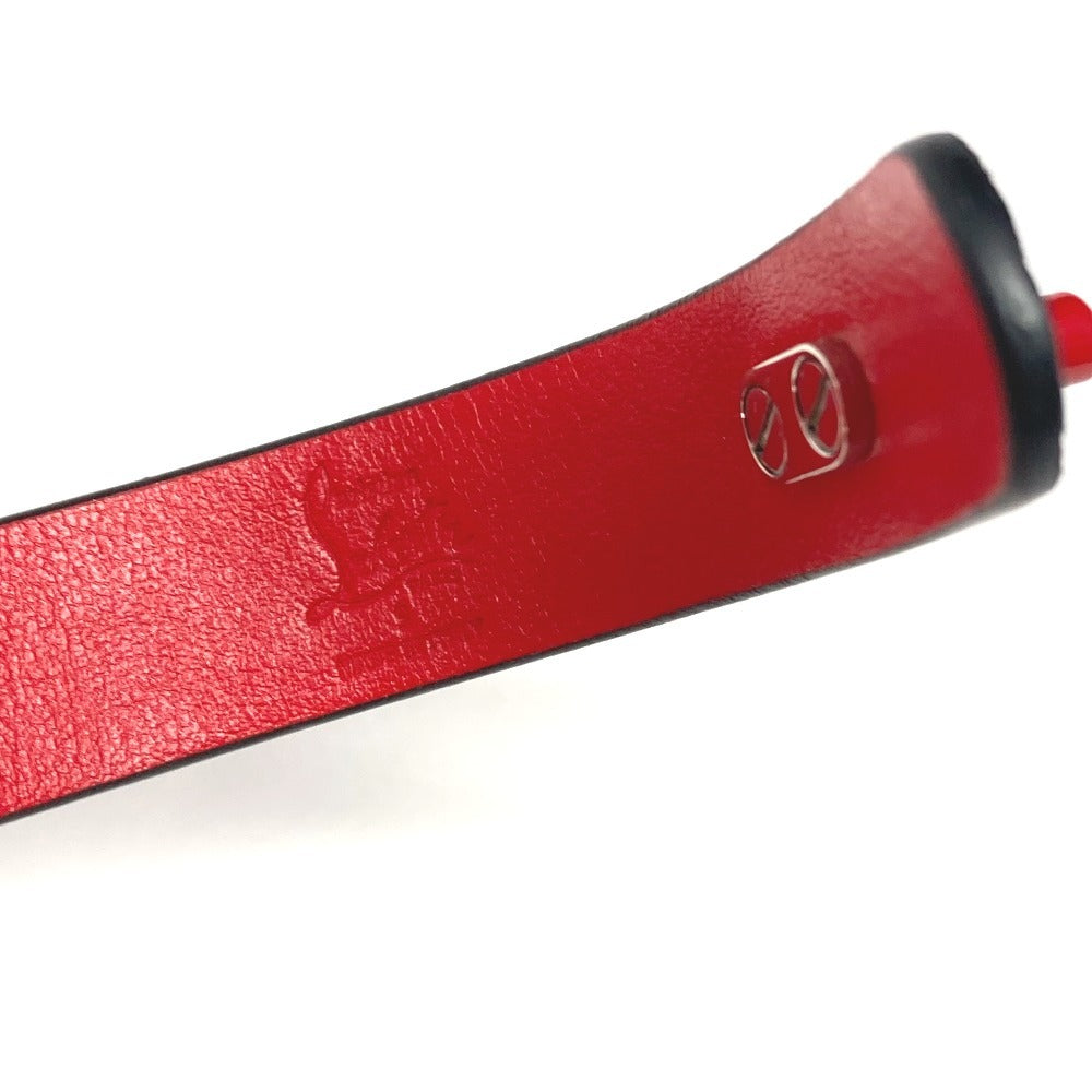 Christian Louboutin 3205169 CLロゴ 2重 バングル アクセサリー ブレスレット レザー レディース レッド - brandshop-reference