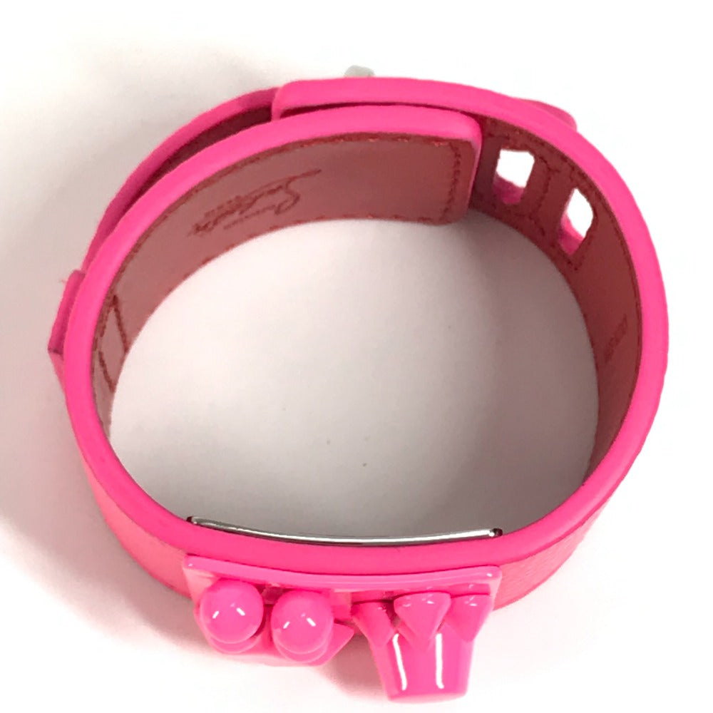 Christian Louboutin 3225023 W CARASKY ロゴ バングル アクセサリー ブレスレット レザー レディース ピンク - brandshop-reference