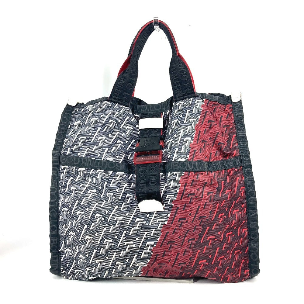 Christian Louboutin ロゴ 2WAYバッグ ハンドバッグ トートバッグ カバン ショルダーバッグ ナイロン ユニセックス レッド - brandshop-reference