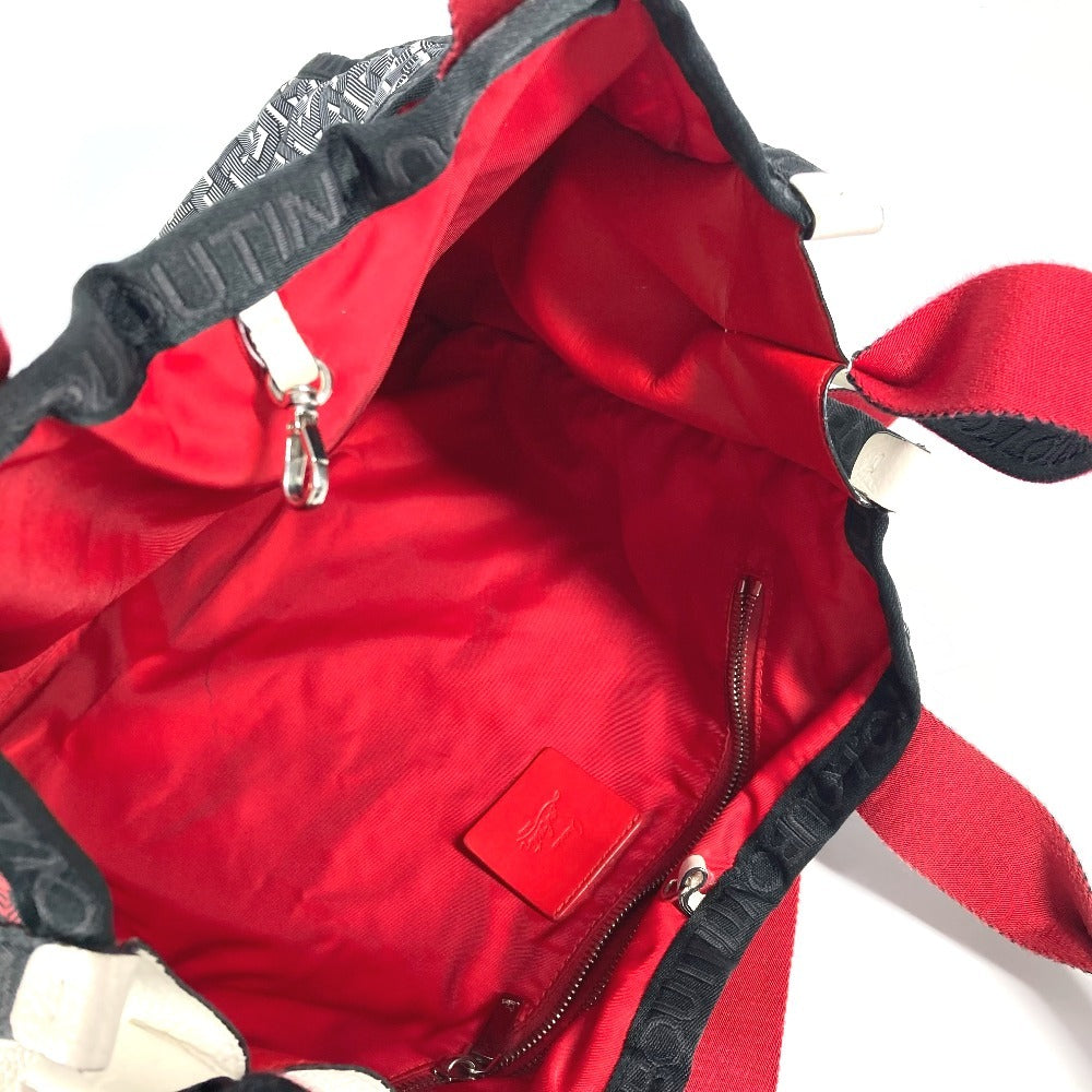 Christian Louboutin ロゴ 2WAYバッグ ハンドバッグ トートバッグ カバン ショルダーバッグ ナイロン ユニセックス レッド - brandshop-reference