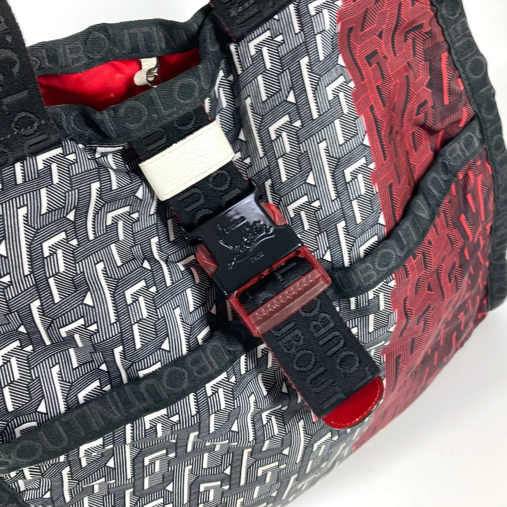 Christian Louboutin ロゴ 2WAYバッグ ハンドバッグ トートバッグ カバン ショルダーバッグ ナイロン ユニセックス レッド - brandshop-reference
