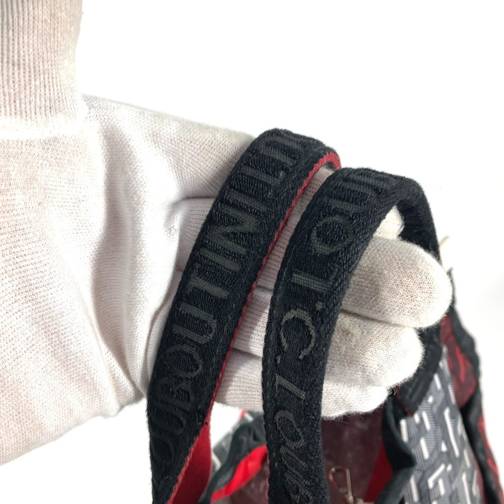 Christian Louboutin ロゴ 2WAYバッグ ハンドバッグ トートバッグ カバン ショルダーバッグ ナイロン ユニセックス レッド - brandshop-reference