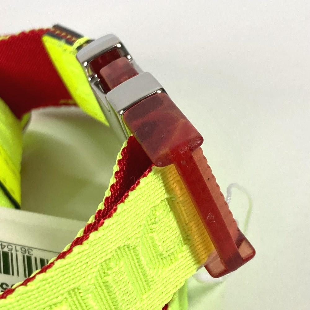 Christian Louboutin 1205286 ロゴ ガチャベルト アクセサリー ベルト キャンバス ユニセックス ネオンイエロー - brandshop-reference