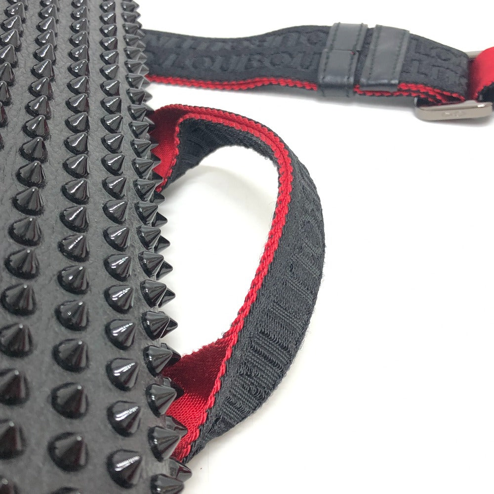 Christian Louboutin 3195233 スタッズ ルビクリック メッセンジャーバッグ バック カバン ショルダーバッグ レザー ユニセックス ブラック - brandshop-reference