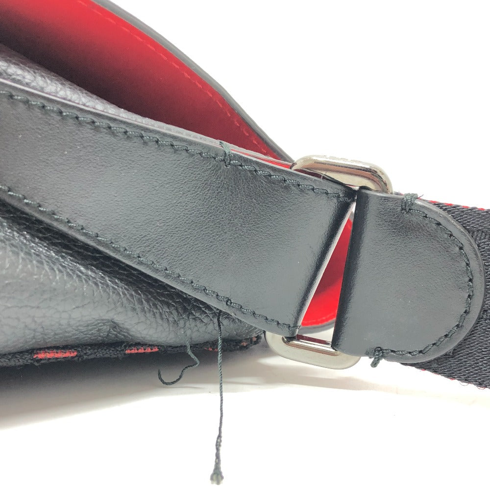Christian Louboutin 3195233 スタッズ ルビクリック メッセンジャーバッグ バック カバン ショルダーバッグ レザー ユニセックス ブラック - brandshop-reference