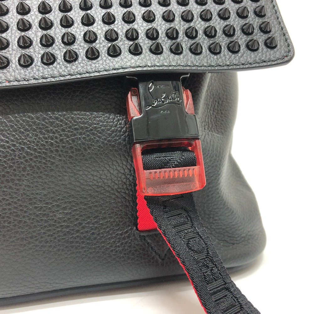 Christian Louboutin 3195233 スタッズ ルビクリック メッセンジャーバッグ バック カバン ショルダーバッグ レザー ユニセックス ブラック - brandshop-reference