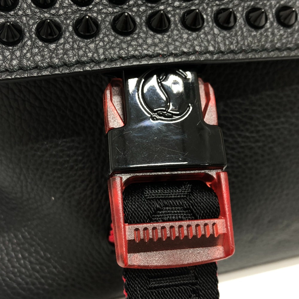 Christian Louboutin 3195233 スタッズ ルビクリック メッセンジャーバッグ バック カバン ショルダーバッグ レザー ユニセックス ブラック - brandshop-reference