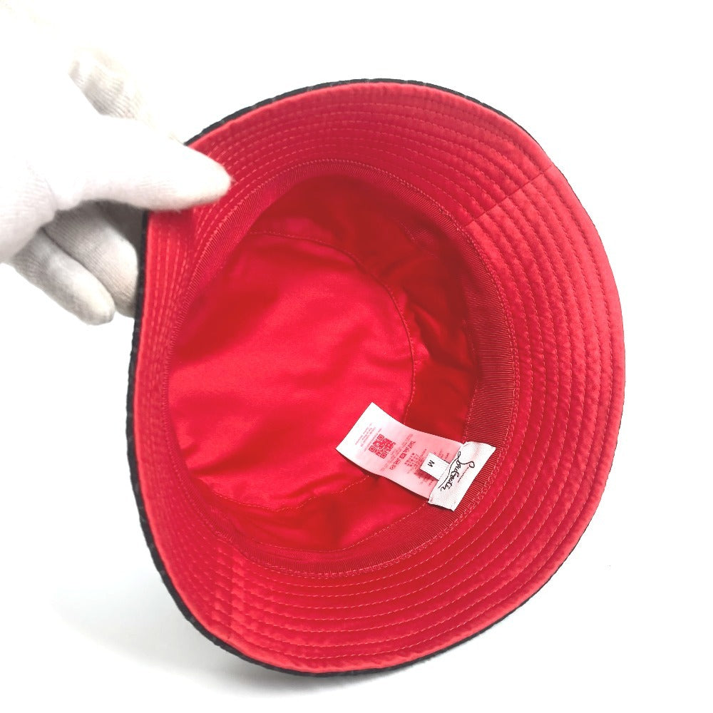 Christian Louboutin ロゴ CL ハット帽 帽子 バケットハット ボブハット ハット コットン レディース ブラック - brandshop-reference