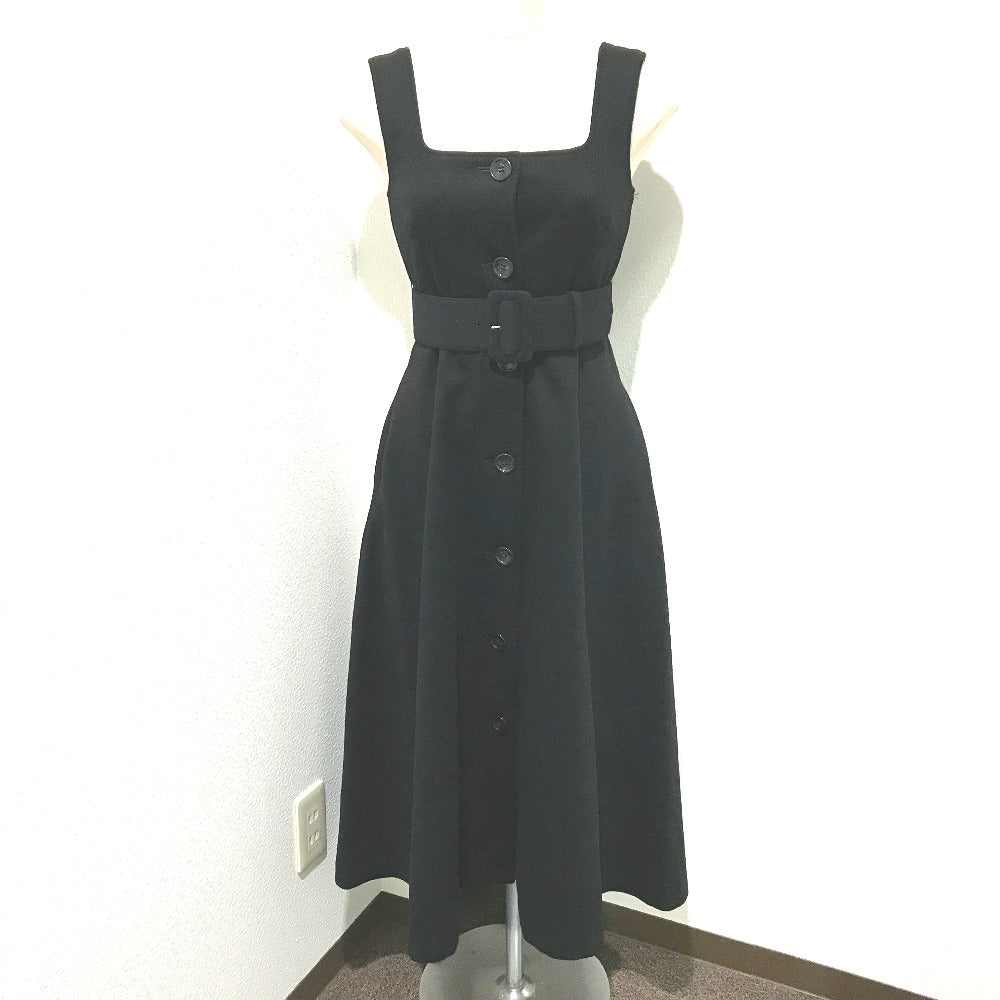 JILLSTUART 092-7240038 with tags, belt included, Saeko x sweet collaboration Larisa dress, wool, black, women's