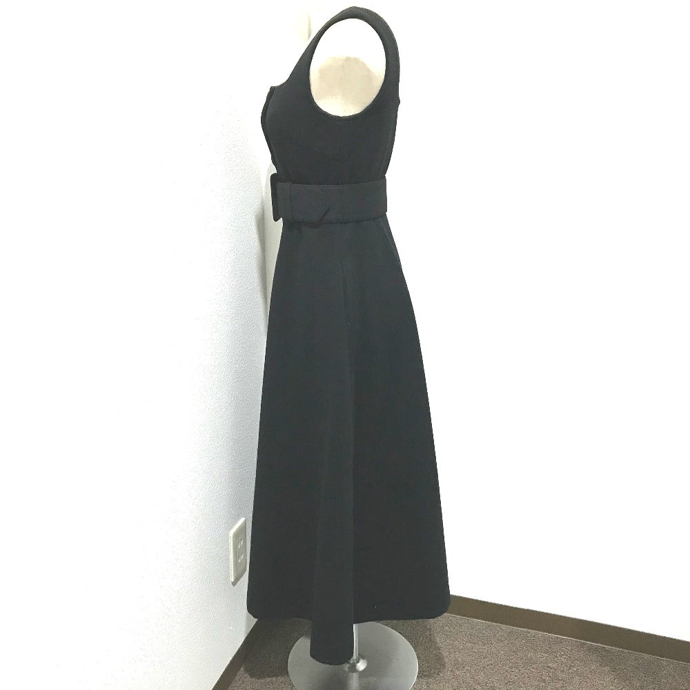 JILLSTUART 092-7240038 with tags, belt included, Saeko x sweet collaboration Larisa dress, wool, black, women's