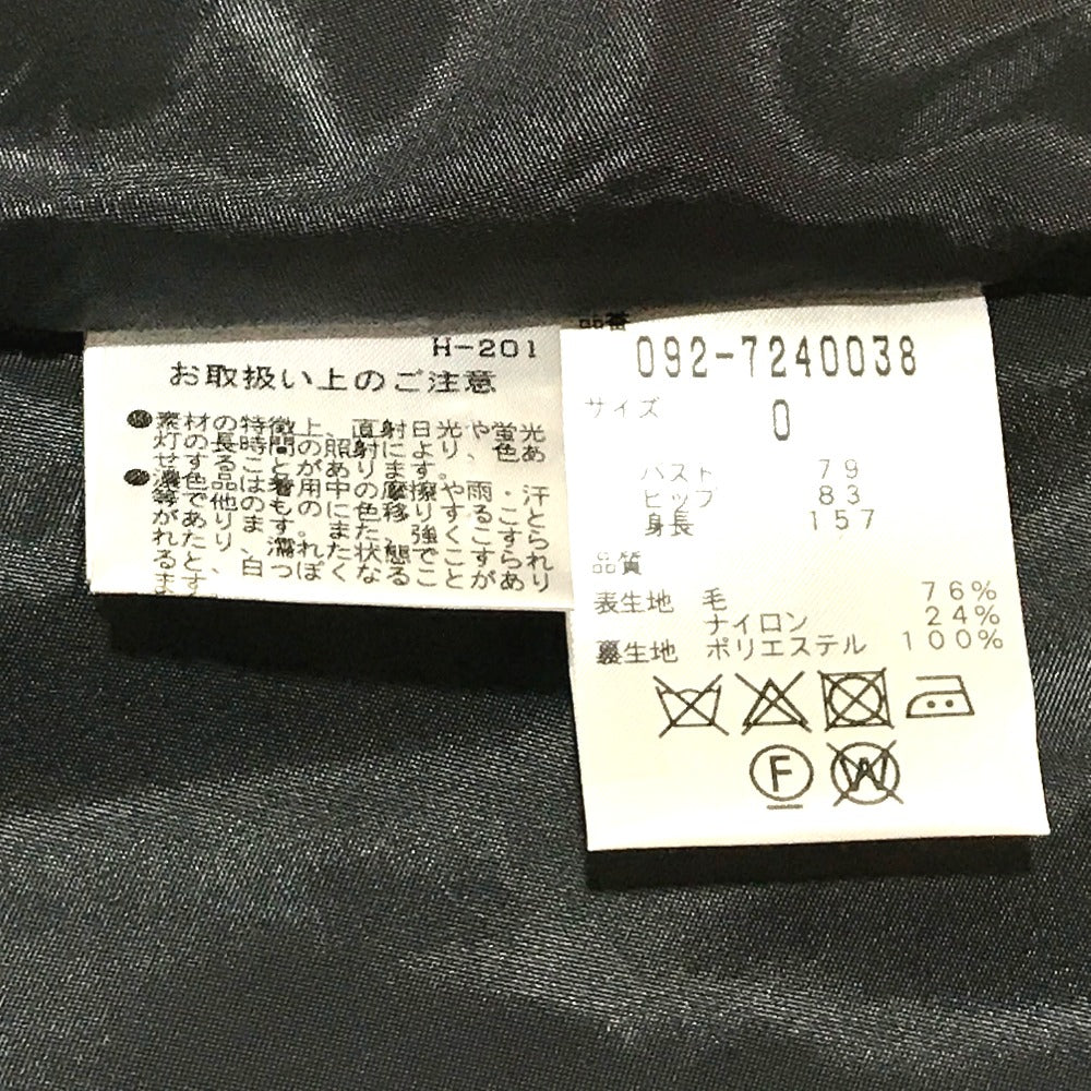 JILLSTUART 092-7240038 with tags, belt included, Saeko x sweet collaboration Larisa dress, wool, black, women's