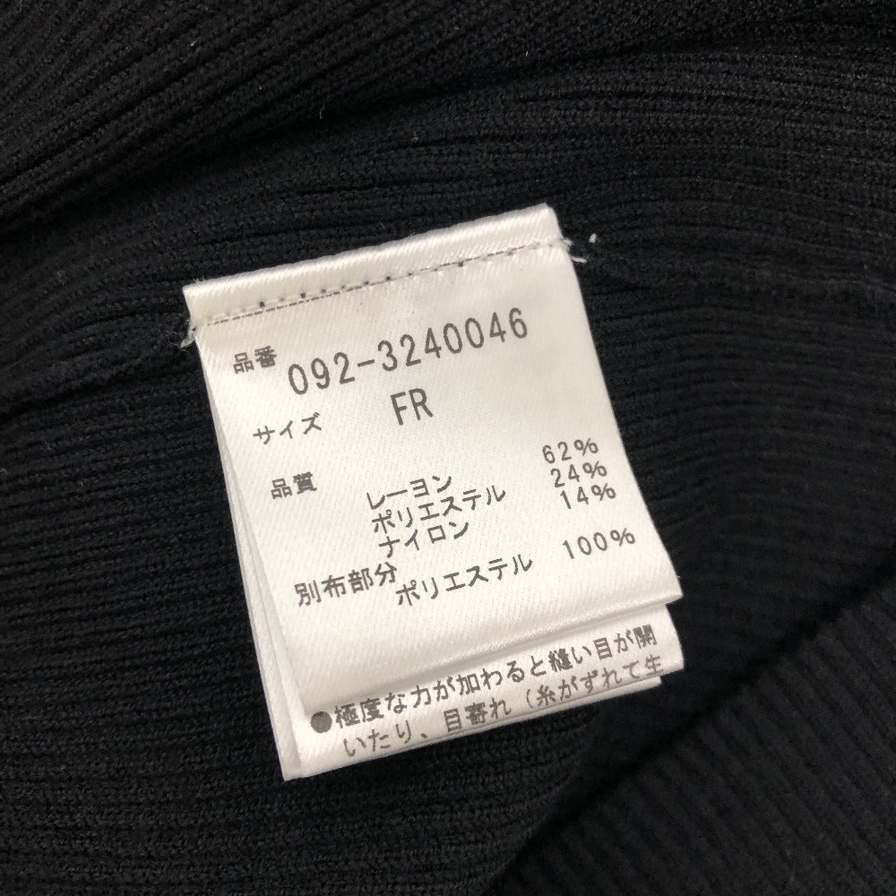 JILLSTUART ニット フリル アパレル ドレス ロングワンピース ワンピース レーヨン レディース ブラック - brandshop-reference